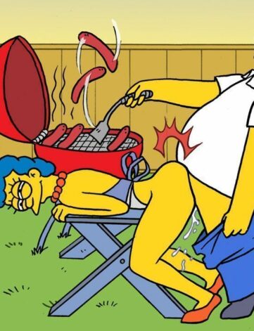 Simpsons em sexo no churrasco – Desenhos Eroticos